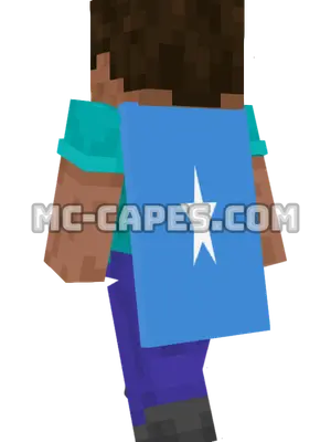 Somalia Flag Minecraft cape worn on a player