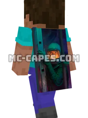 Spaceship Interior Minecraft cape worn on a player