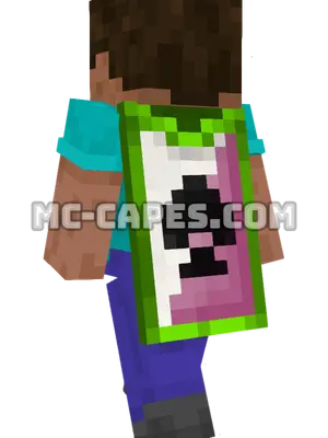 Spade Minecraft cape worn on a player
