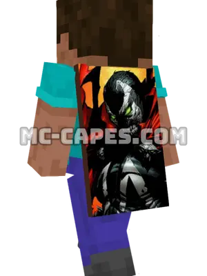 Spawn Minecraft cape worn on a player