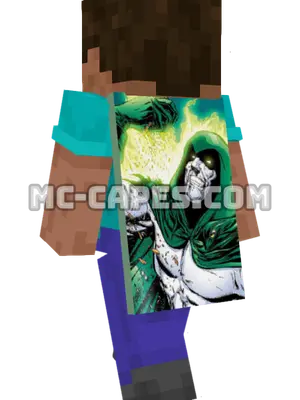Spectre Minecraft cape worn on a player