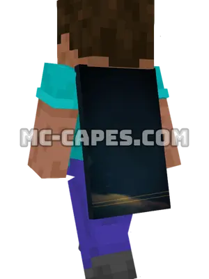 Starry Galaxy Minecraft cape worn on a player