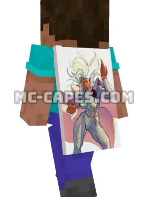 Storm Armor Minecraft cape worn on a player