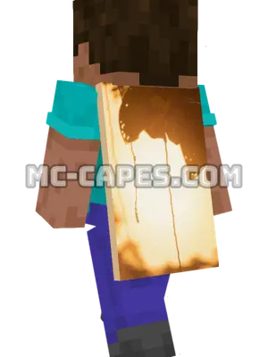 Sunset Leaves Minecraft cape worn on a player