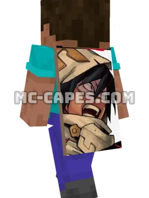 Tamaki Amajiki Minecraft cape worn on a player