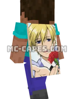 Tamaki Suou Minecraft cape worn on a player