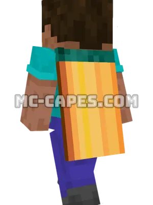 Test Minecraft cape worn on a player