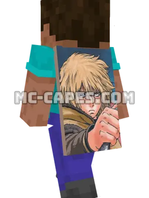 Thorfinn Karlsefni Minecraft cape worn on a player