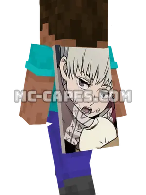 Toge Inumaki Minecraft cape worn on a player