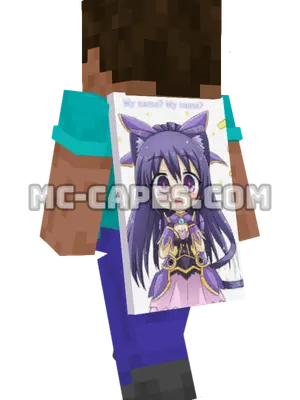 Tohka Armor Minecraft cape worn on a player