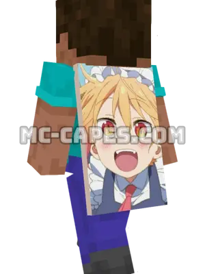 Tohru Minecraft cape worn on a player