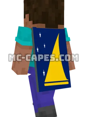Tokelau Flag Minecraft cape worn on a player