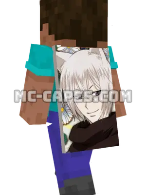 Tomoe Minecraft cape worn on a player