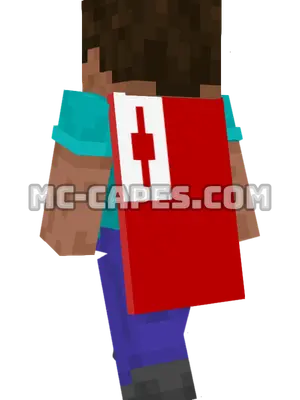 Tonga Flag Minecraft cape worn on a player