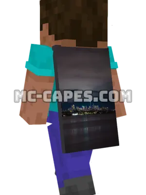 Toronto Skyline Minecraft cape worn on a player