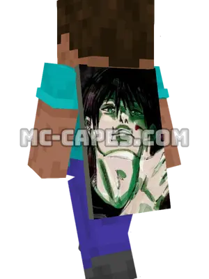 Touji Fushiguro Minecraft cape worn on a player