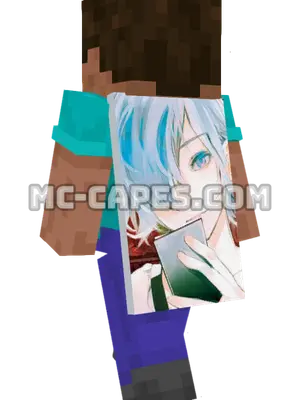 Touka Kirishima Minecraft cape worn on a player