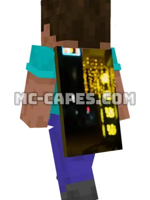 Urban Neon Minecraft cape worn on a player