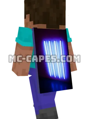 UV Lamps Minecraft cape worn on a player