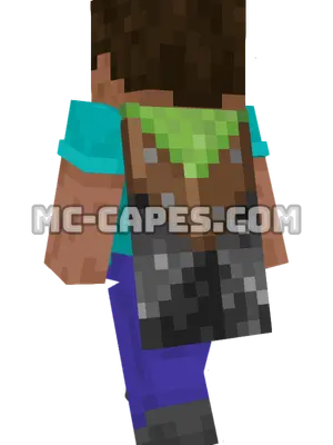 Vanilla Minecraft cape worn on a player