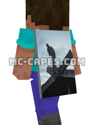 Viking Sculpture Minecraft cape worn on a player