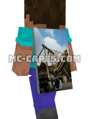 Viking Ship Minecraft cape worn on a player