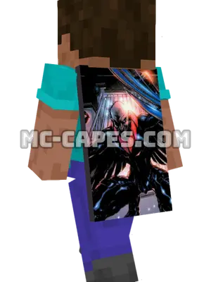 Vulture Minecraft cape worn on a player