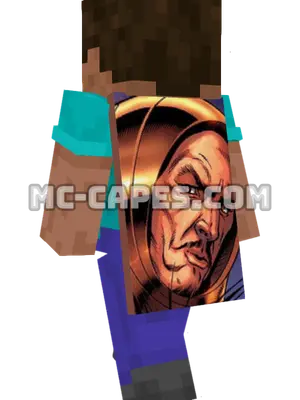 Warp Minecraft cape worn on a player
