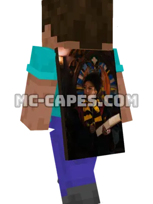 Wizard Cosplay Book Minecraft cape worn on a player