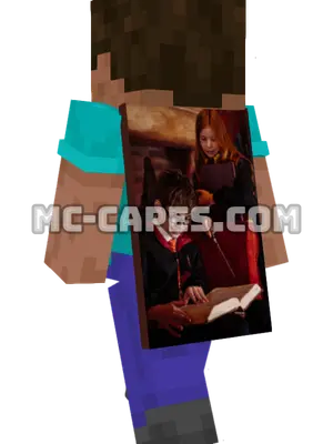 Wizard Costumes Minecraft cape worn on a player