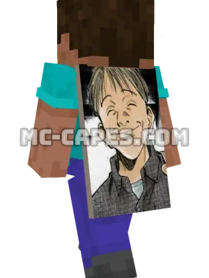 Wolfgang Grimmer Minecraft cape worn on a player