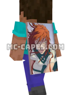 Wolfsbane Minecraft cape worn on a player