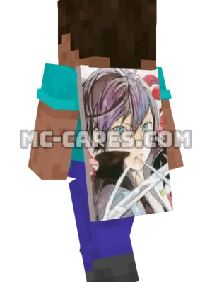 Yato Minecraft cape worn on a player