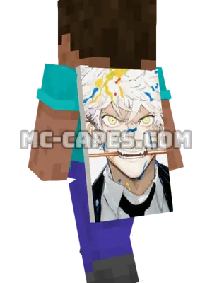 Yatora Yaguchi Minecraft cape worn on a player