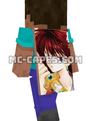Yona Minecraft cape worn on a player