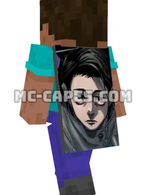 Yuuta Okkotsu Minecraft cape worn on a player