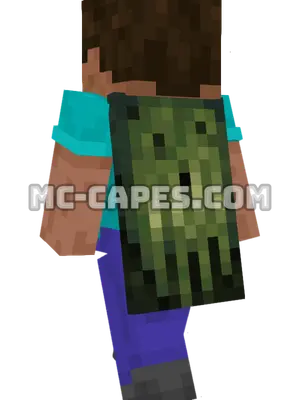 Zombie Horse Minecraft cape worn on a player
