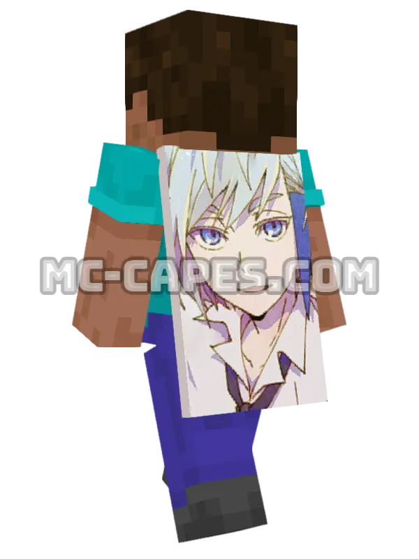 Aguero Agnis Khun Minecraft cape worn on a player, seen from behind