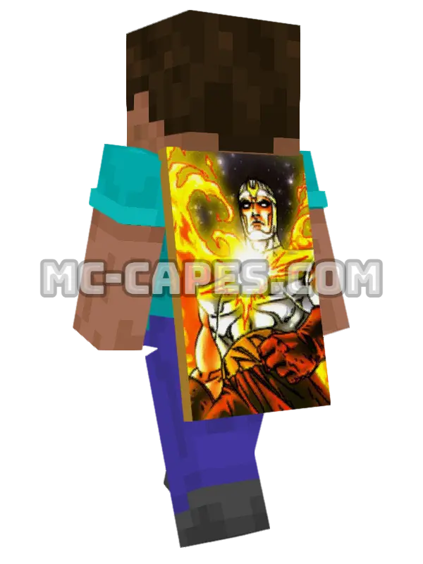 Air-Walker Minecraft cape worn on a player, seen from behind