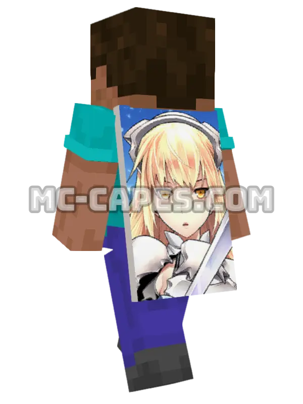 Ais Wallenstein Minecraft cape worn on a player, seen from behind