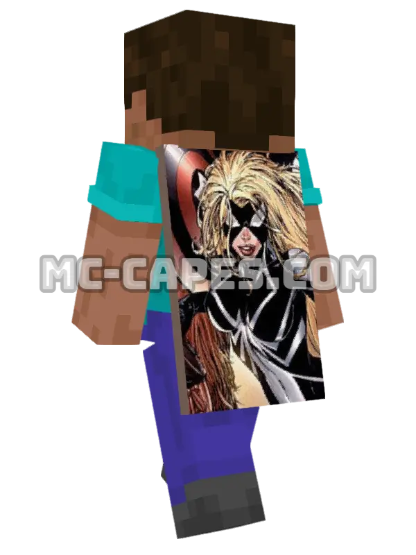 Arachne Minecraft cape worn on a player, seen from behind