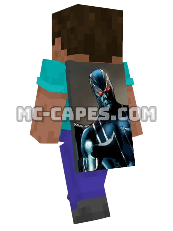 Archangel Minecraft cape worn on a player, seen from behind