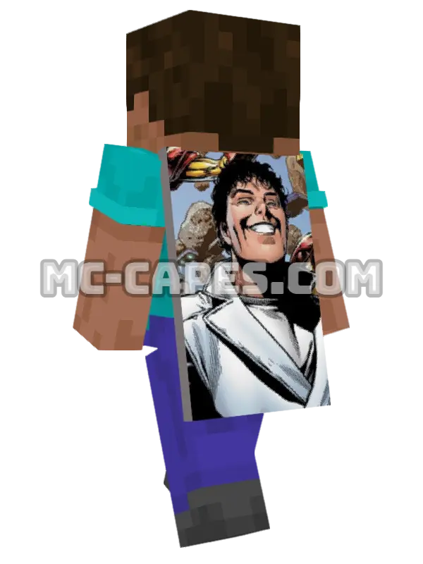 Beyonder Minecraft cape worn on a player, seen from behind