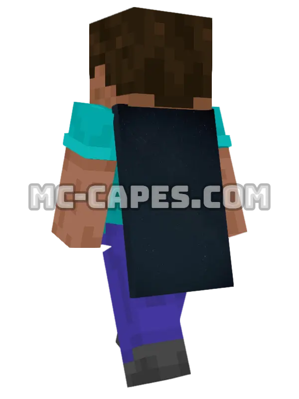 Constellation Night Sky Minecraft cape worn on a player, seen from behind
