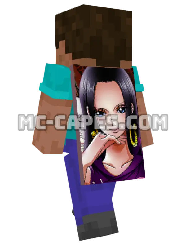 Hancock Boa Minecraft cape worn on a player, seen from behind