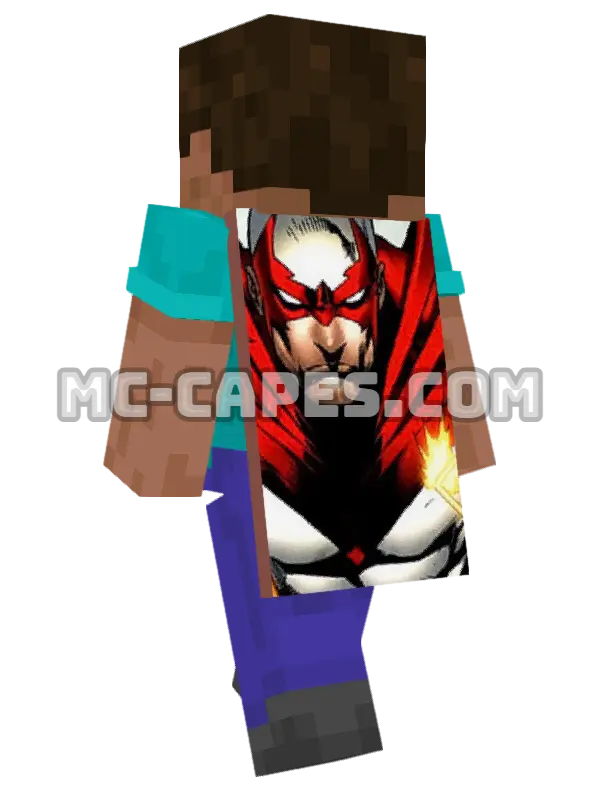 Hawk Minecraft cape worn on a player, seen from behind