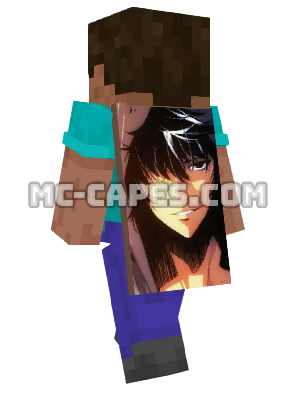 Jin-U Seong Minecraft cape worn on a player, seen from behind