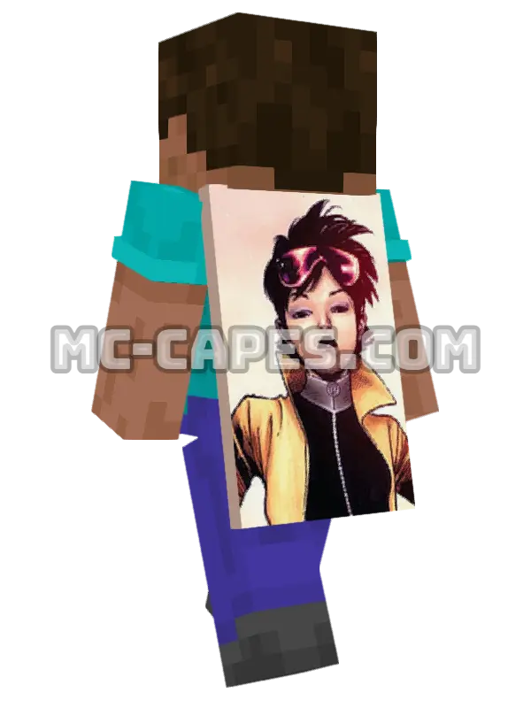 Jubilee Minecraft cape worn on a player, seen from behind