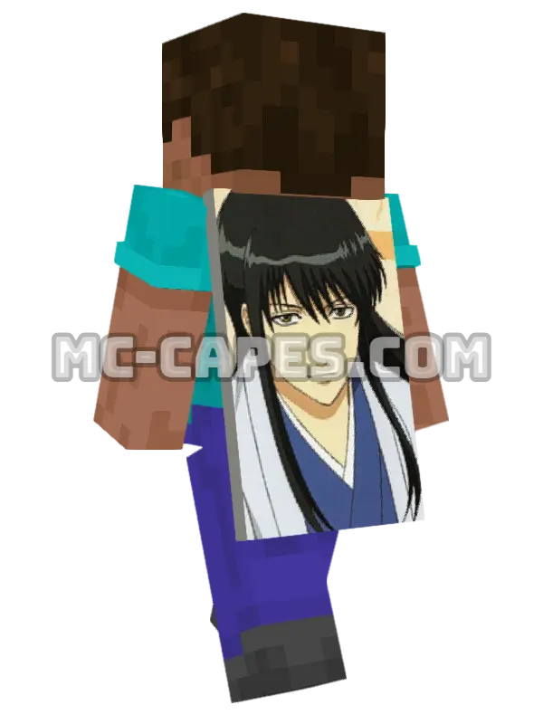 Kotarou Katsura Minecraft cape worn on a player, seen from behind
