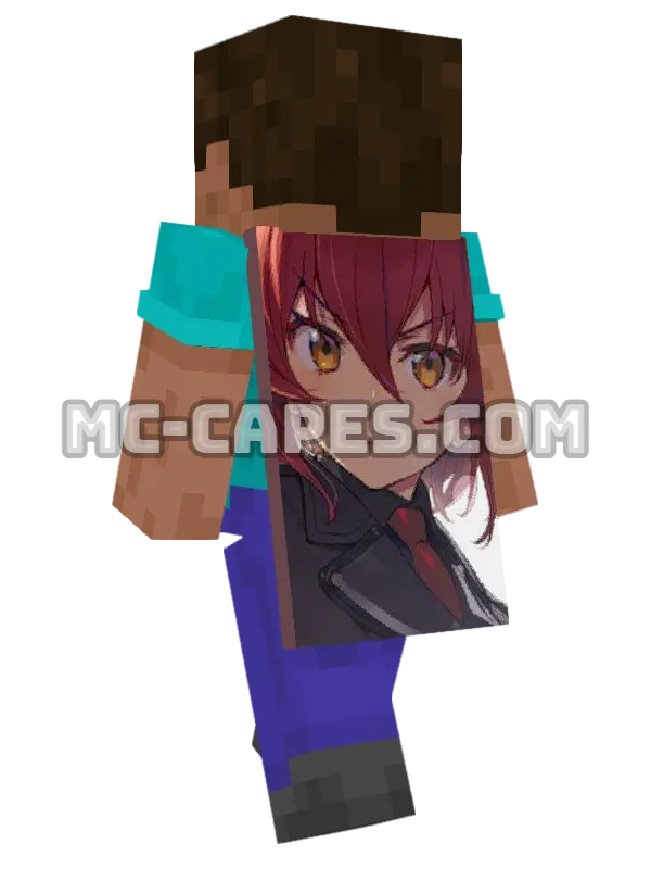 Kurena Kukumila Minecraft cape worn on a player, seen from behind
